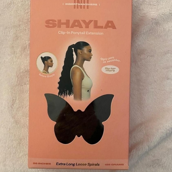 Dark brown synthetic wrap around corn wave ponytail hair extensions new open box - Picture 4 of 6